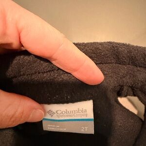 Columbia Black Fleece Zip Front Vest